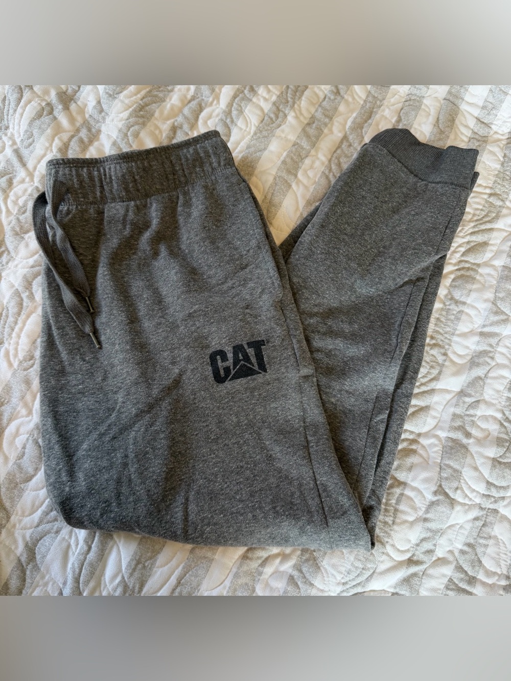 District Gray Fleece Top with Bold Tag